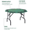 Soozier Folding Poker Table, 47