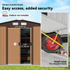 9.1'x6.4'x6.3' Garden Storage Shed w/ Foundation Kit Metal Tool Storage House w/ Double Doors