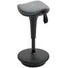 Backless Wobble Stool Chair, Standing Desk Chair, Adjustable Learning Stool for Office Desks, with Rocking Motion, Grey