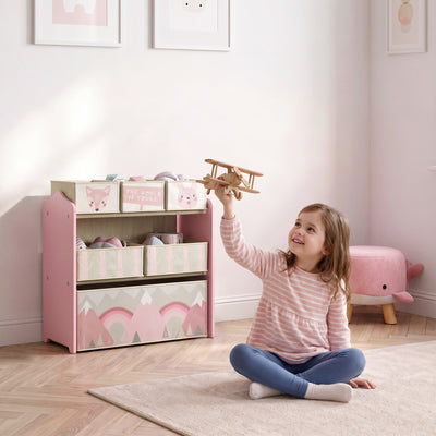 Toy Organizer with 6 Storage Bins, 25