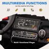 12V Ride on Car with Electric Bucket, Two-Seater, Shovel, Remote Control, Spring Suspension, Horn, Music, Black