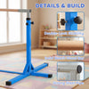 Barre de gymnastique professionnelle Soozier pour enfants, équipement de gymnastique à domicile pour tout-petits avec hauteur réglable sur 13 niveaux, rose