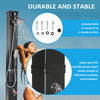 10.6Gal Outdoor Solar Shower w/ 360 Rainfall, Handheld Head, 60℃ Temperature Adjustment for Backyard Poolside Beach Spa