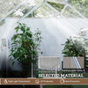 6' x 4' Walk-In Greenhouse, Polycarbonate Greenhouse with Sliding Door, Window, Aluminium Frame, Foundation, Silver
