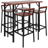 5 Piece Patio Bar Set with 47