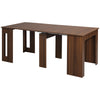 Extendable Dining Table, Expandable Kitchen Table for Small Spaces, Seats up to 6 People, Dark