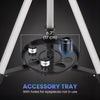 Telescope for Adults, 70 mm Aperture 400 mm Refractor Telescope with 40X/16X, Adjustable Tripod, Bag, White