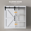 Bathroom Medicine Cabinet, Wall Cabinet with Sliding Door and Adjustable Shelf, 22.8