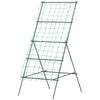 Cucumber Trellis for Climbing Plants, Adjustable A-Frame Garden Trellis with Climbing Net, 20 Metal Clips, 4 Net Straps