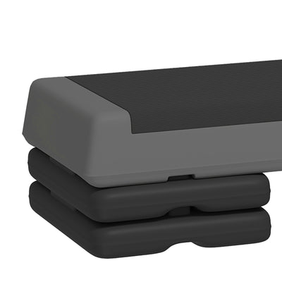 Adjustable Exercise Step Platform, 3-Level with Risers 4