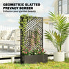 Metal Planter Box with Trellis, 44.5