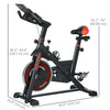 Adjustable Upright Stationary Exercise Bike w/ LCD Display, Indoor Cycling Bike for Home w/ Adjustable Resistance