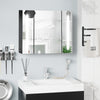 LED Medicine Cabinet with Mirror, Wall Mounted Bathroom Mirror Cabinet with Adjustable Shelves, High Gloss