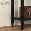 Hallway Console Table, Modern Entryway Table with 2 Drawers, Storage Shelf, Turned Legs for Living Room, Bedroom