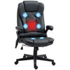 Executive Massage Chairs Heated High Back Reclining Office Chair Swivel Leather Adjustable Vibrating Furniture Black