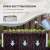 Galvanized Raised Garden Bed, Steel Outdoor Planters with Reinforced Rods, 71