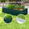 Galvanized Raised Garden Bed, Outdoor Planter Box for Vegetables, Flowers, Herbs, 4' x 2' x 1', Dark Green