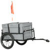 Steel Trailer for Bike, Bicycle Cargo Trailer with Storage Box, Safe Reflectors, Max Load 88LBS