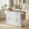 Stainless Steel Kitchen Island with Storage and Stainless Steel Top, Kitchen Trolley with Drawers, Cabinets, Towel Rack
