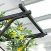 Metal Garden Arch Outdoor Walkway Arbor, 74.75