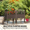 Raised Garden Bed with Legs, Self Watering Elevated Planter Boxes with Drainage Holes, 31.5