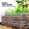 6' x 3' x 2' Raised Garden Bed, Galvanized Planter Box for Growing Flowers, Herbs and Vegetables, Light Grey