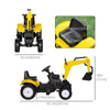 Ride on Tractor for Kids, Pedal Excavator Ride on Toy for 3 Year Old, Yellow