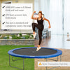 Soozier Trampoline Pad, 14FT Replacement Trampoline Safety Pad Mat Spring Cover, Water-Resistant, UV-Resistant, Tear-Resistant, No Holes for Pole, Blue