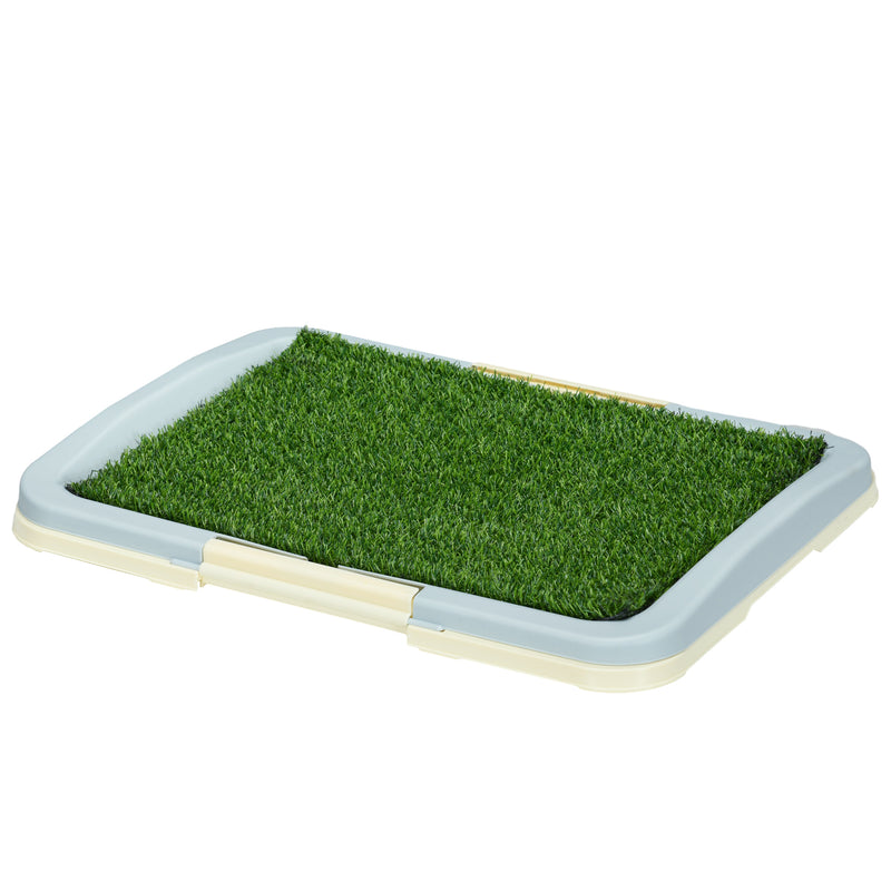 Puppy Training Pad, Indoor Portable Puppy Pad, with Artificial Grass, Grid, Panel, Tray, 18.3