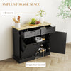 Hidden Garbage Bin Cabinet, Tilt Out Trash Cabinet w/ 2 Drawers, Freestanding Kitchen Island for Laundry