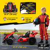 24V Electric Go Kart, Battery Powered Kids Drift Kart with Adjustable Seat, Seat Belt, Horn, Music, Light