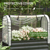 Raised Garden Bed with Cover, Metal Elevated Planter Box with Bottom Shelf and Liner, Black