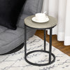 Nesting Coffee Tables Set of 3, Stacking Round Side Tables with Steel Frame for Living Room