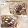 Extendable Kitchen Table for 6-8, 43.5