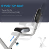Soozier Foldable Indoor Stationary Bike with 8 Levels of Magnetic Resistance, Exercise Bike for Cardio Workout, Black