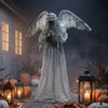 Halloween Animated Standing Crying Angel Decoration with Sound and Touch Activated