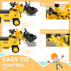 Ride-On Toy Bulldozer with Bucket Horn Steering Wheel Storage Toddlers for 18-48 Months, Yellow