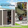 11' x 9' Steel Garden Storage Shed, Outdoor Metal Tool House with Double Sliding Doors & 2 Air Vents