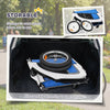 Elite II Dog Bike Trailer 2-In-1 Pet Stroller Cart Bicycle Wagon Cargo Carrier Attachment for Travel with Suspension and Storage Pockets, Light Grey