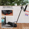 Qaba Kids Basketball Hoop, 6.6-8.5ft Adjustable Height Basketball Net with Weight Bag, for Indoor Outdoor, for 6+ Years