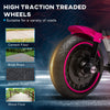 6V Kids Motorcycle with Training Wheels, Foot Pedal, Headlight, Music, Forward/Reverse, Single-Button Start, Pink