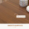 Extendable Dining Table, Expandable Kitchen Table for Small Spaces, Seats up to 6 People, Dark, Light Brown