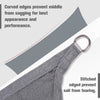 10ft x10ft Square Canopy Sun Sail Shade Garden Cover UV Protector Outdoor Patio Lawn Shelter with Carrying Bag Grey