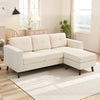 Sectional Sofa with Changeable Chaise Lounge, 3 Seat L-Shaped Sofa, Upholstered Couch for Small Space