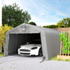 12' x 20' Portable Garage, Heavy Duty Carport Canopy with Ventilation Windows and Large Roll-up Door