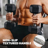 Soozier Hex Dumbbell Weight Set with Vertical Rack, 150lbs Rubber-Coated Dumbbells with Non-Slip Handles