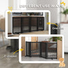 Free Standing Wooden Pet Gate Indoor Dog Barrier Foldable Step Over Doorway Fence Safety Gate with Open Door