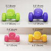 Soozier 44lbs Hex Dumbbell Set, Hand Weights Fitness Dumbbells for Home Gym Strength Training, Multi-Colour