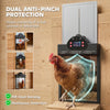 2K HD AI Camera Automatic Chicken Coop Door with APP, WiFi Solar Powered with 5200 mAh Large Battery, Alarm Driver