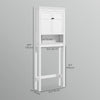 3-Tier Over Toilet Storage Unit Washing Machine Cabinet Dryer Cabinet with Adjustable Shelf for Bathroom, Laundry